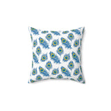 17PCF  Peacock Feather Pillow