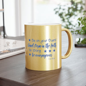 19SGM  Silver and Gold Christian Mug