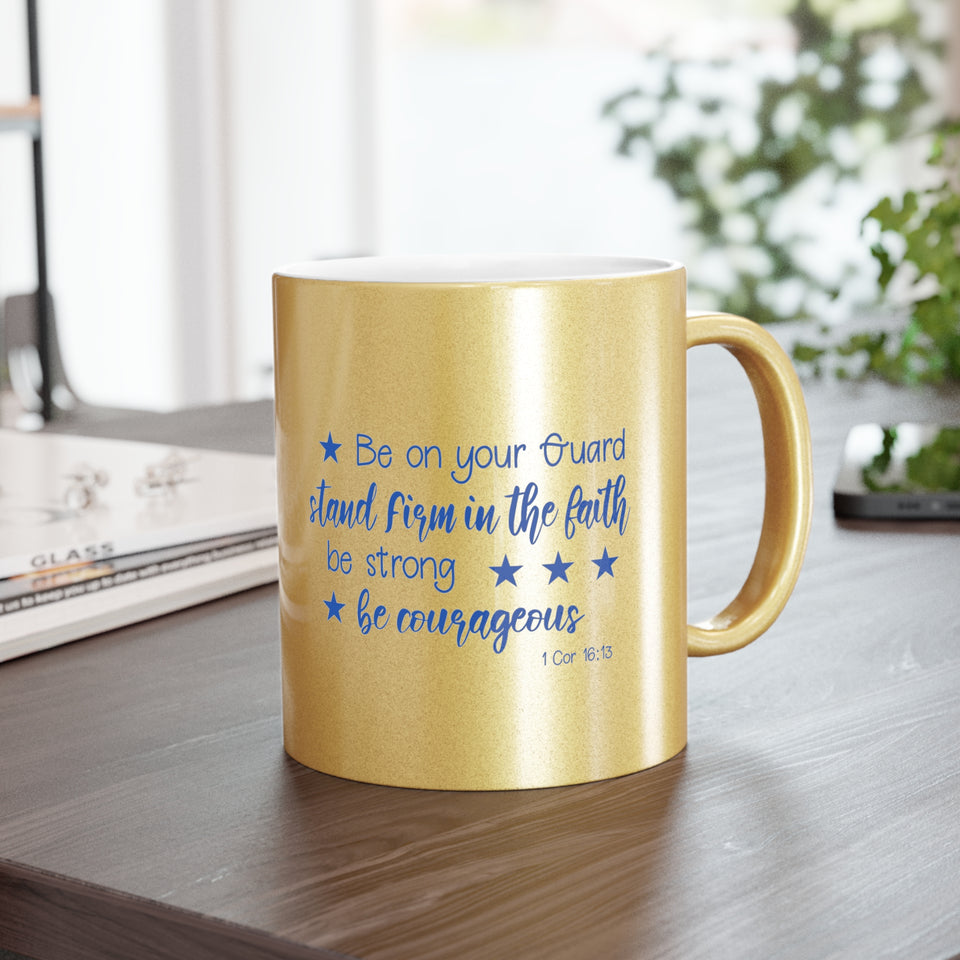 19SGM  Silver and Gold Christian Mug