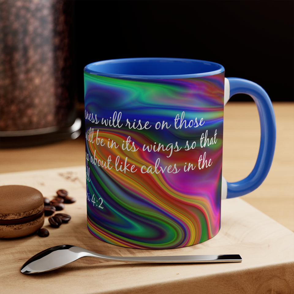 79CMSM  Colorful Marble Malachi 4:2 Mug