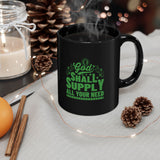12BM   Black Christian Mug