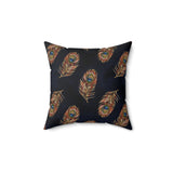 56PCF  Peacock Feather Pillow