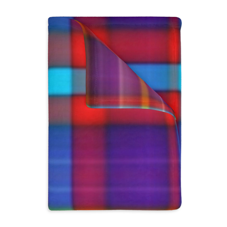 37CB  Colorful Plaid Blanket
