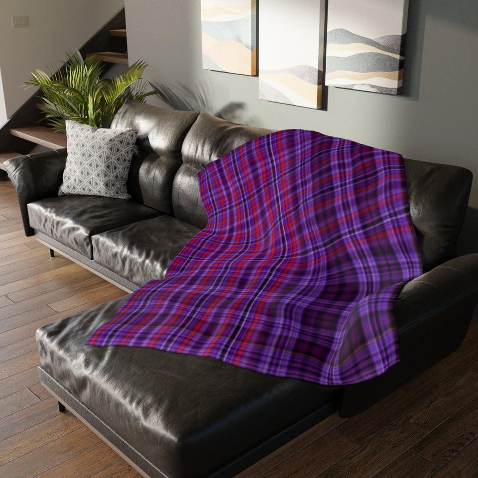 35CB  Colorful Plaid Blanket