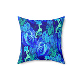26PCF  Peacock Feather Pillow