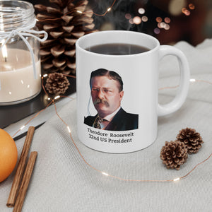 10TRQM  Theodore Roosevelt Historical Quote mug