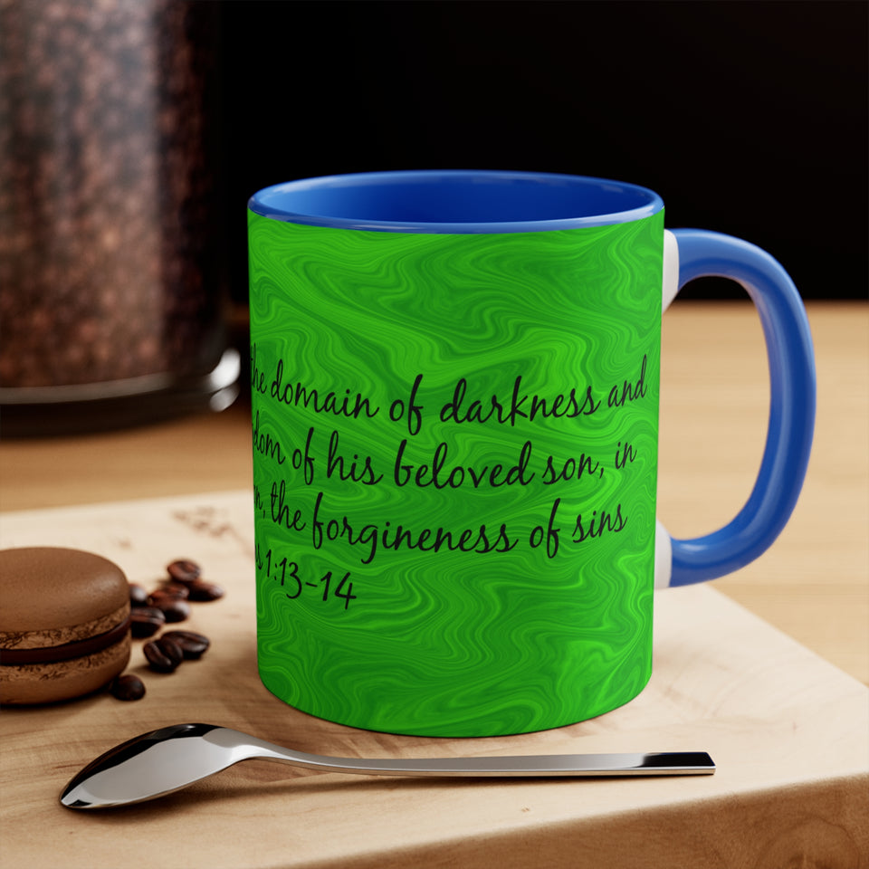 5CMSM  Colorful Marble Colossians 1:13-14 Mug