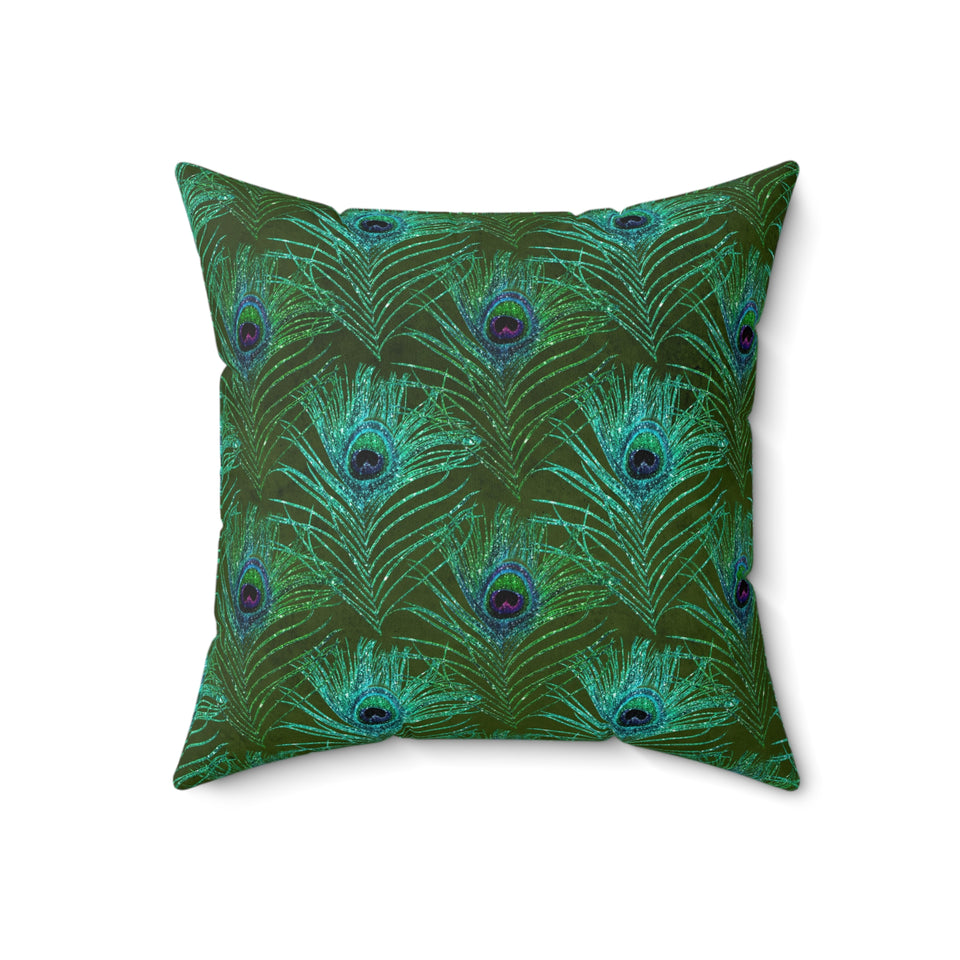 7PCF Peacock Feather Pillow