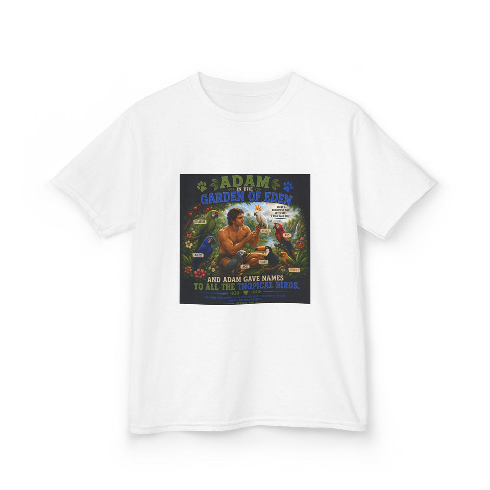Adam in the Garden of Eden Kids T-Shirt – Charlie & Alex Edition CA28