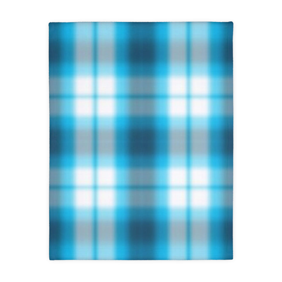 58CB  Colorful Plaid Blanket