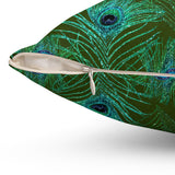 7PCF Peacock Feather Pillow
