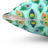 48PCF  Peacock Feather Pillows