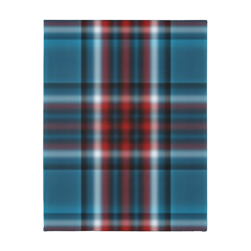 55CB  Colorful Plaid Blanket