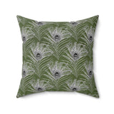 8PCF  Peacock Feather Pillow