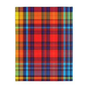 47CB  Colorful Plaid Blanket