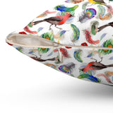 51PCF  Peacock Feather Pillow