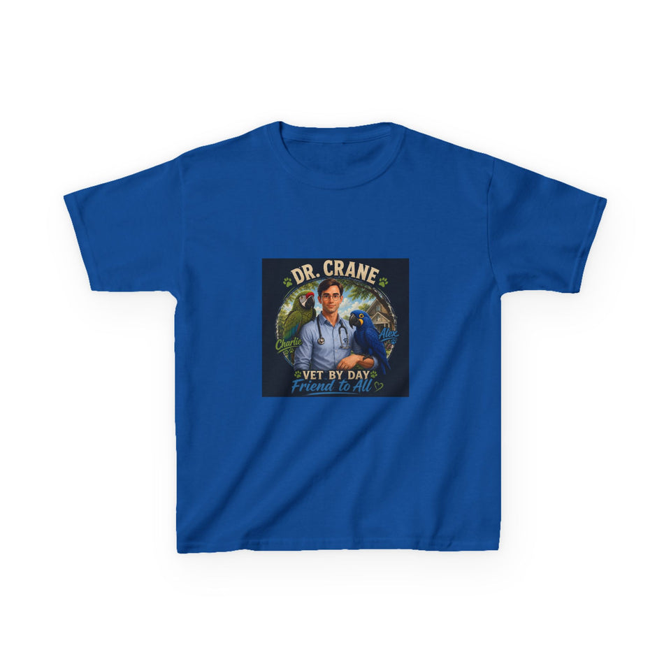 Dr. Crane, Charlie & Alex Kids T-Shirt – Vet by Day, Friend to All CA24