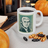 1TJSM Thomas Jefferson US Stamp mug