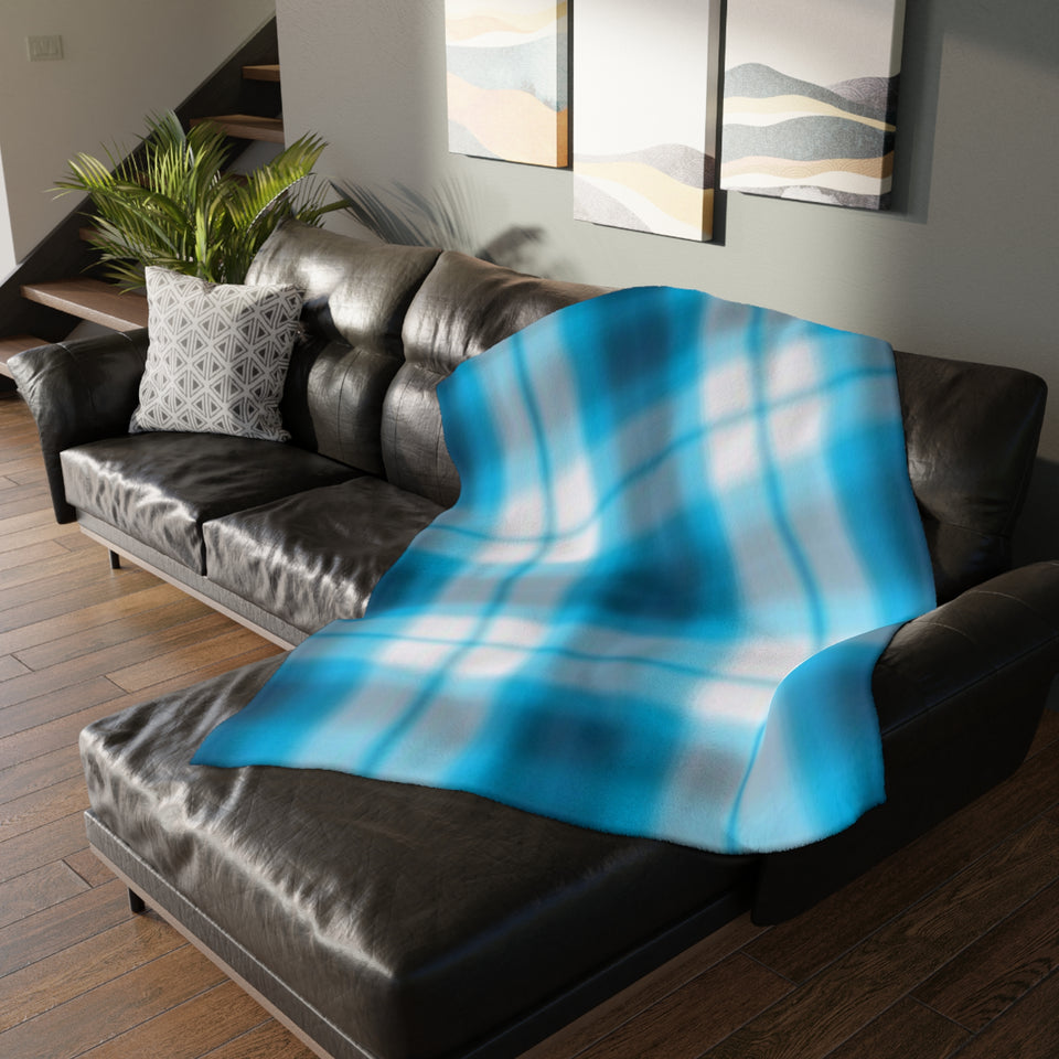 58CB  Colorful Plaid Blanket