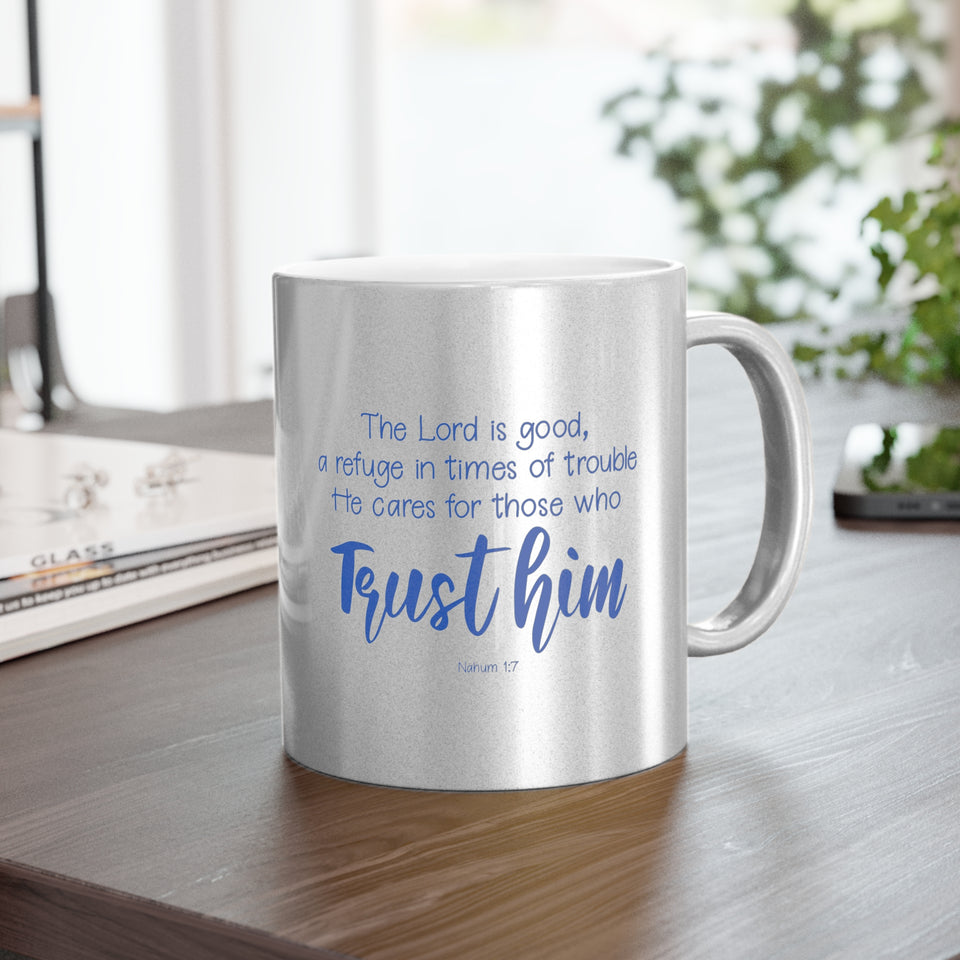 43SGM  Silver and Gold Christian Mug