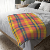 9CB  Colorful Plaid Blanket