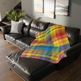 69CB  Colorful Plaid Blanket