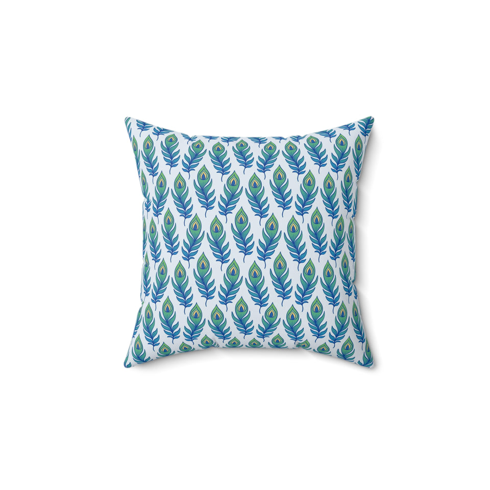 30PCF  Peacock Feather Pillow