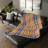 2CB  Colorful Plaid Blanket