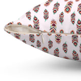 37PCF  Peacock Feather Pillow