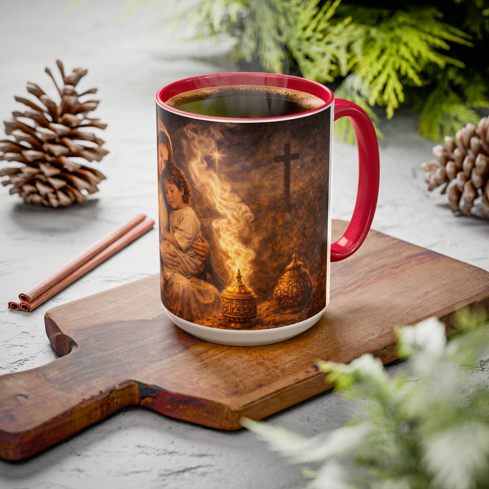 BSM51  Mary Ponders the Meaning of the Gifts Mug