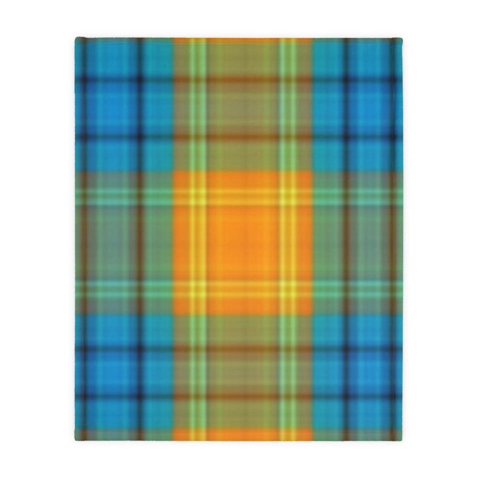 38CB  Colorful Plaid Blanket