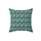 53PCF  Peacock Feather Pillow