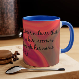 21CMSM  Colorful Marble Acts 10:43 Mug