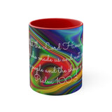 59CMSM  Colorful Marble Psalms 100:3 Mug