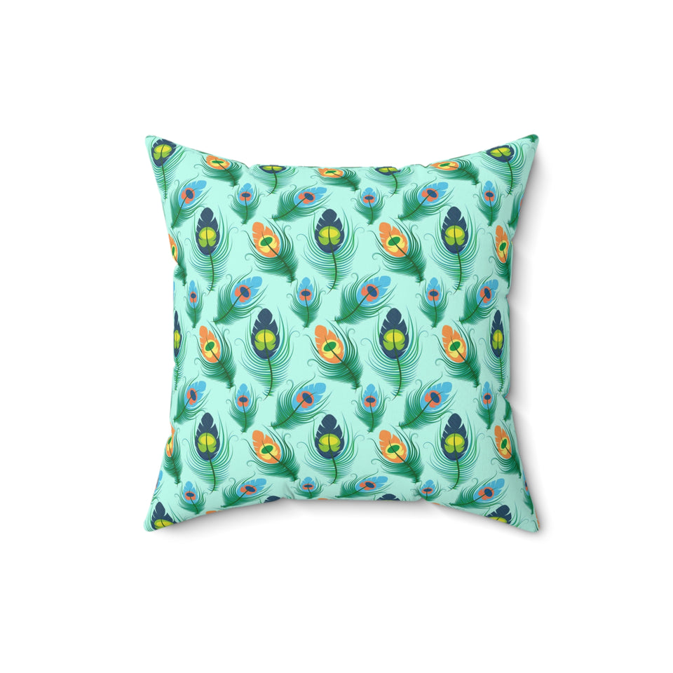 48PCF  Peacock Feather Pillows