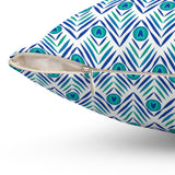 15PCF  Peacock Feather Pillow