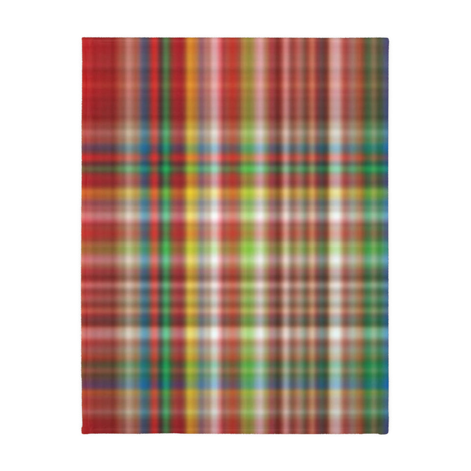 42CB  Colorful Plaid Blanket