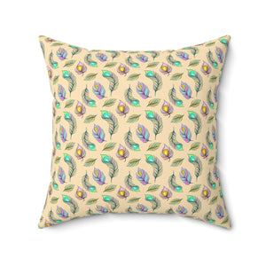 28PCF  Peacock Feather Pillow