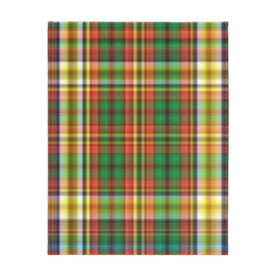 66CB  Colorful Plaid Blanket