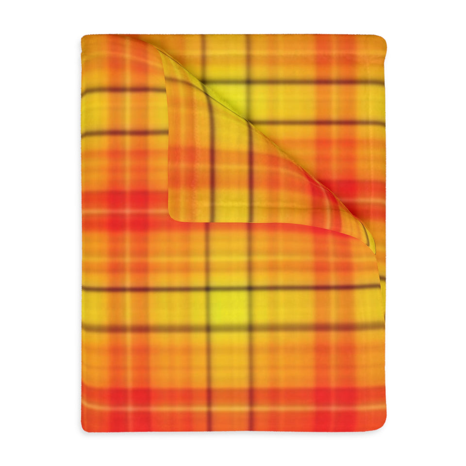 36CB  Colorful Plaid Blanket