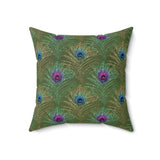 9PCF  Peacock Feather Pillow