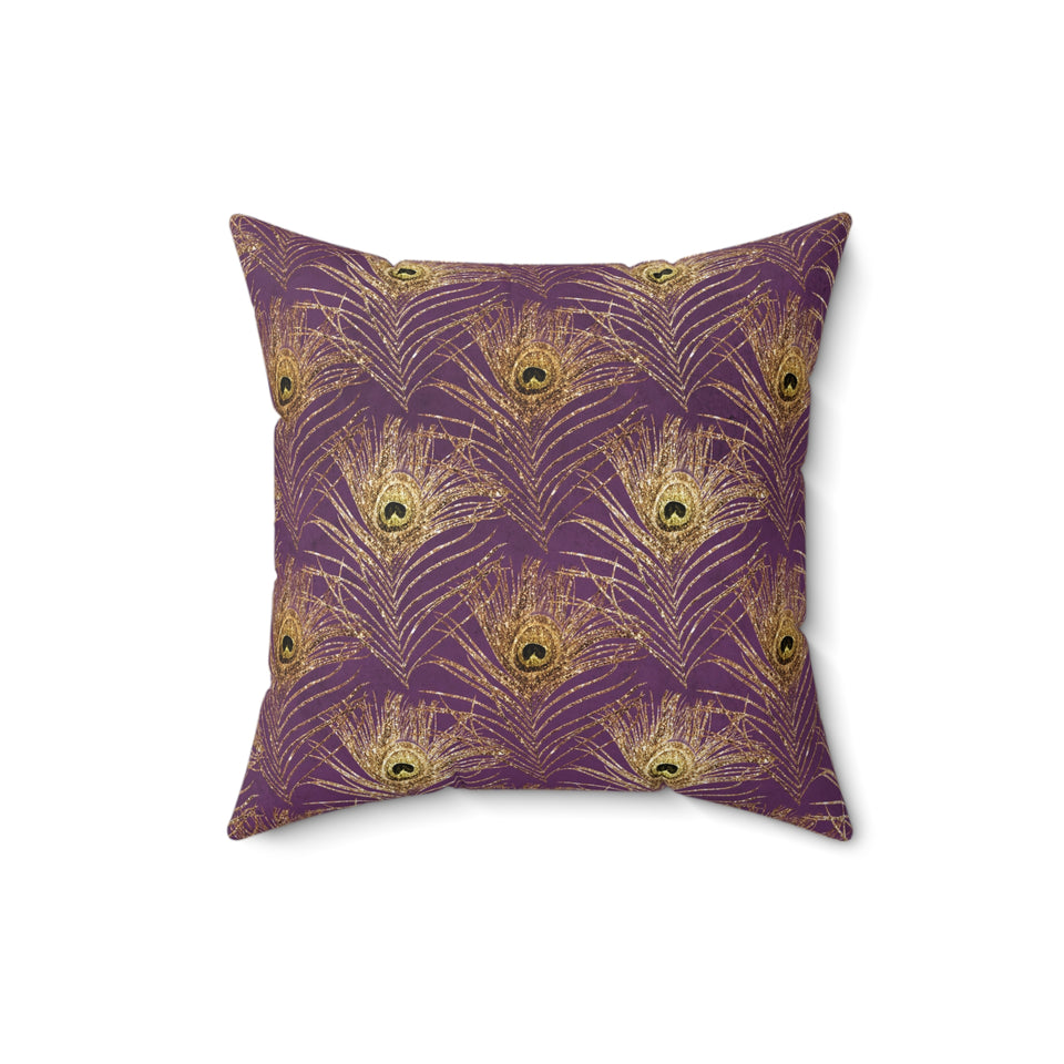 12PCF  Peacock Feather Pillow