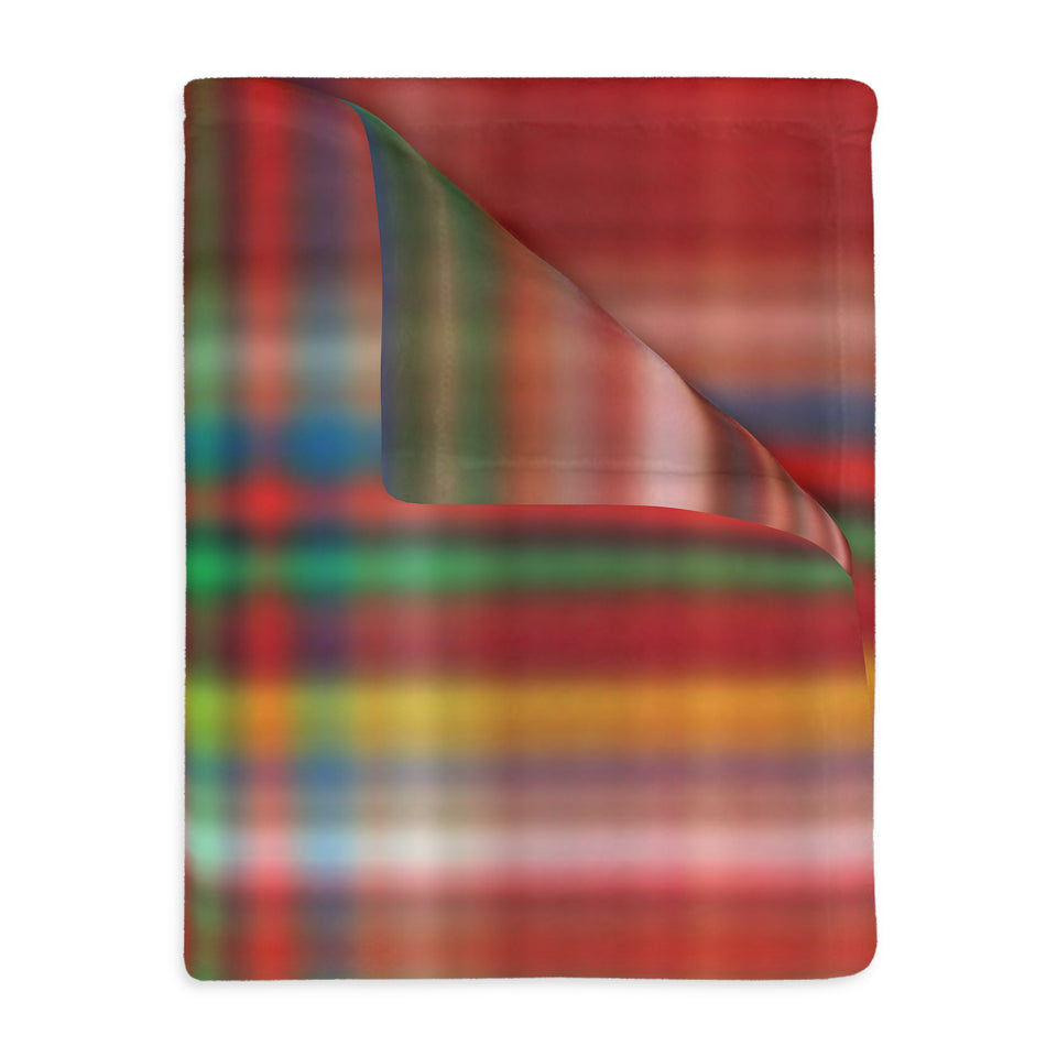 42CB  Colorful Plaid Blanket