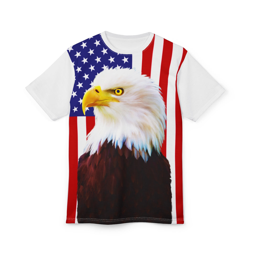 3ATS  Bald Eagle and US Flag