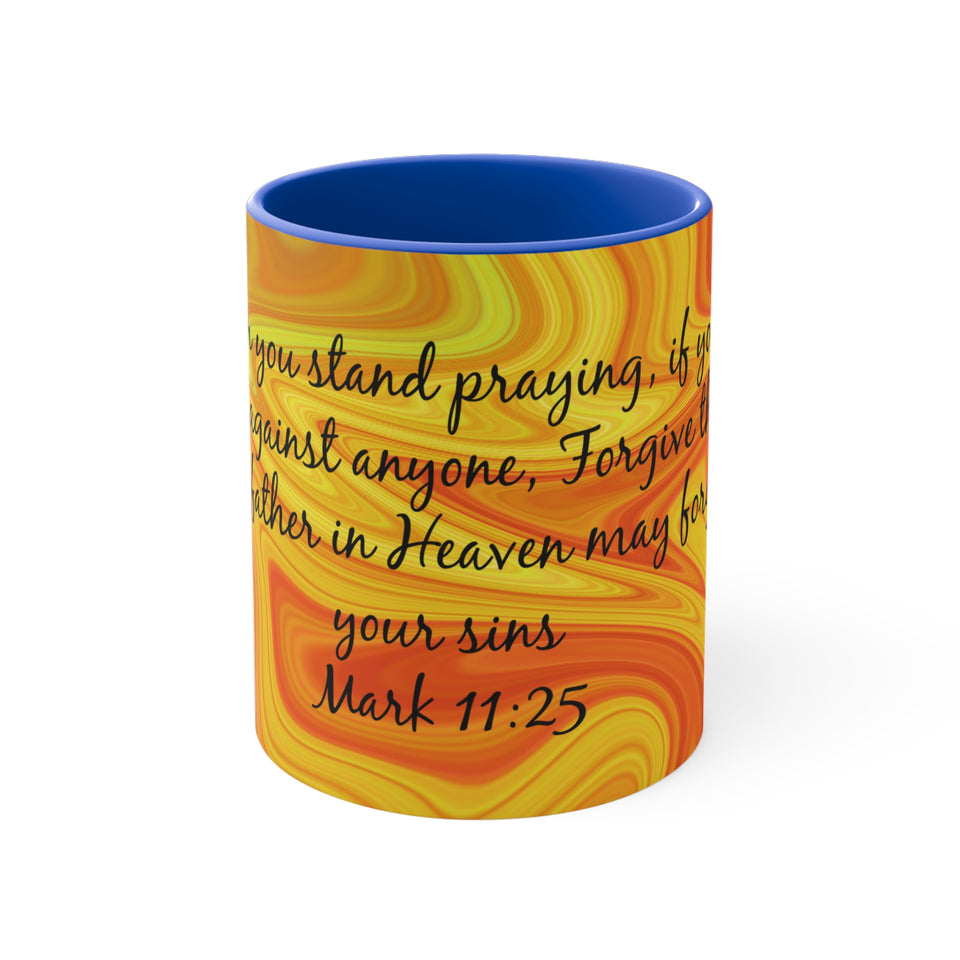 15CMSM  Colorful Marble Mark 11:25 Mug