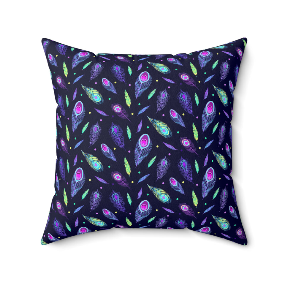63PCF  Peacock Feather Pillows