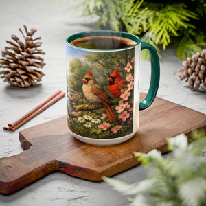 AM1   Cardinal Floral Ceramic Mug