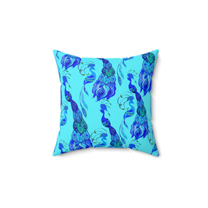 23PCF  Peacock Feather Pillow