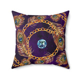 29PCF  Peacock Feather Pillow