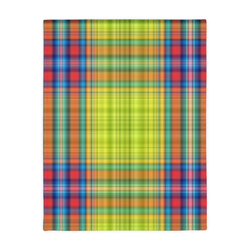 64CB  Colorful Plaid Blanket